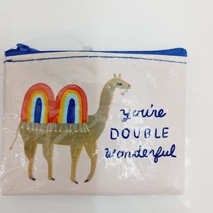 Monedero Q azul tarjeta de regalo de crédito eres doble maravilloso camello joroba flor bolso - Imagen 1 de 2