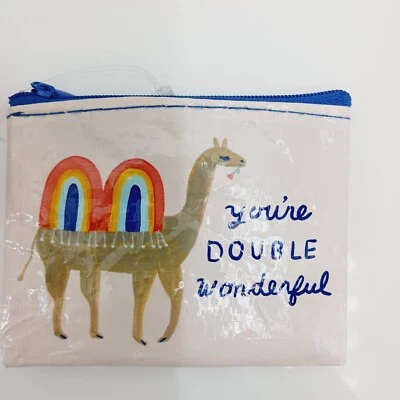 Monedero Q azul tarjeta de regalo de crédito eres doble maravilloso camello joroba flor bolso Foto 1 de 2