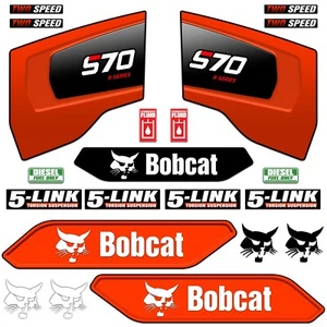 Decal Kit fits Bobcat S70 Stage 5 Skid Steer S-70 Loader Parts Sticker 7yr Vinyl - Picture 1 of 3