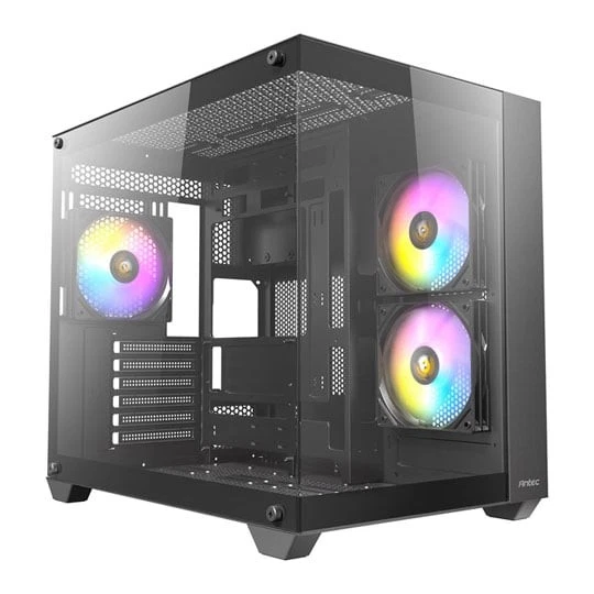 Antec CX800 ARGB Black Mid Tower Chassis w/ Tempered Glass 3x 120mm ARGB Fans