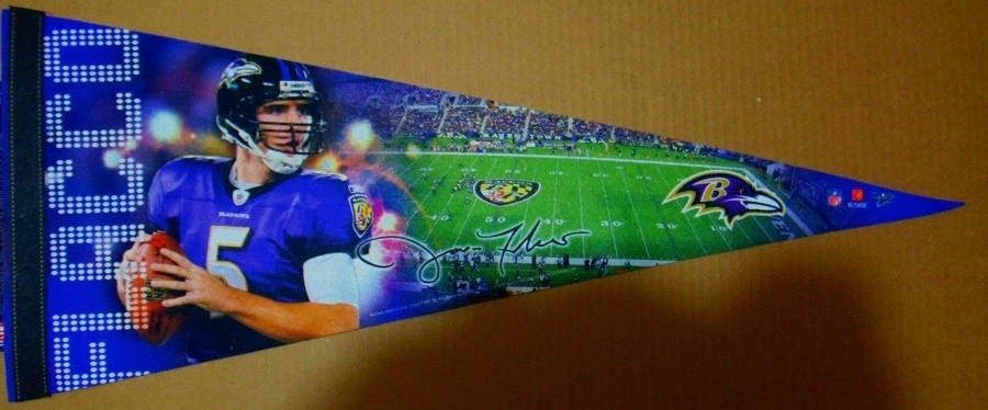 BANDERÍN JUGADOR BALTIMORE RAVENS JOE FLACCO NFL Foto 1 de 1
