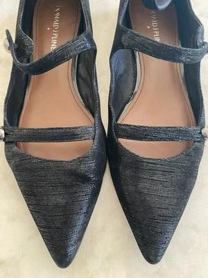 Pisos Donald Pliner Pérez de gamuza negros 7M Foto 1 de 4