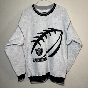 Vtg. Oakland Raiders Legends Sweatshirt 90’s Large Embroidered NFL Logo Vegas - Picture 1 of 11