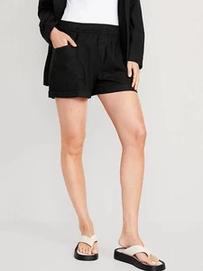 Old Navy High-Waisted Utility Shorts for Women, Old Navy Short, Black, Large - Picture 1 of 5