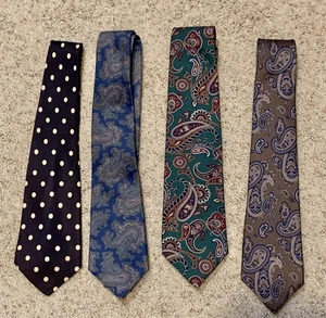 4er Set Herren Designer Krawatten in verschiedenen Marken gebraucht aber top Zustand - Bild 1 von 6
