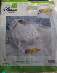 Janlynn Disney Winnie the Pooh Bebé AFGANO Punto de Cruz Kit Dulces Sueños ABIERTO - Imagen 1 de 5