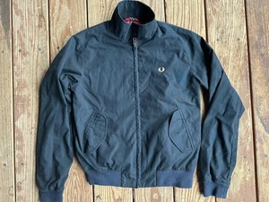Fred Perry Ealing Bomber Jacket Women’s 6 Black Tartan Lined Zip Up Cotton Mod - Picture 1 of 8
