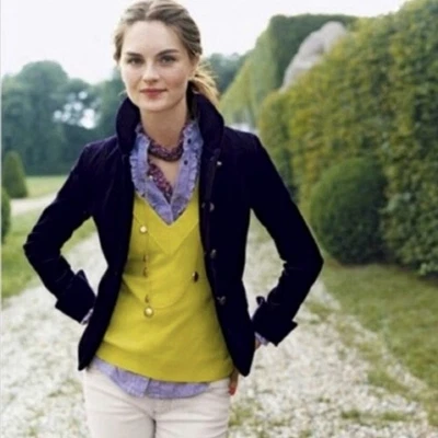 J. Blazer Crew Velvet Bella Negro Talla 4 Foto 1 de 4