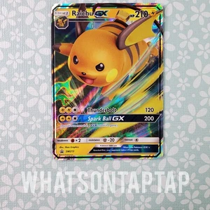 Pokemon Tcg Raichu GX SM213 Black Star Promo Sun Moon Hidden Fates Raichu GX Box - Picture 1 of 2