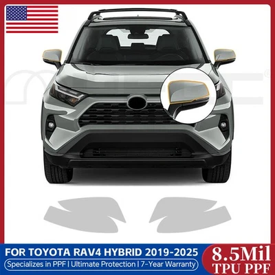 Rearview Mirror Precut Paint Protection Film Clear PPF For Toyota RAV4 2019-2024 - Image 1 of 4