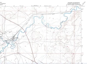 Granger Quadrangle Wyoming 1961 USGS Topo Map 7.5 Minute Topographic - Picture 1 of 2