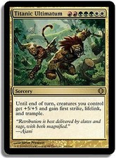 Titanic Ultimatum Shards of Alara PLD White Red Green Rare MTG CARD ABUGames