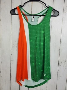 Mizuno Printable Tank Top Color Pady Crew Neck Sleeveless Mens Sz XS Green Nice - Picture 1 of 9