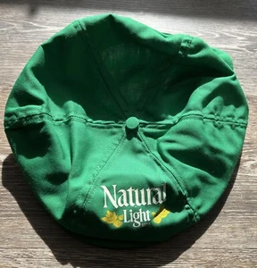 Vintage Natural Light Beer Cabbie Newsboy Hat Snap Brim Snapback Nice Cap - Picture 1 of 4