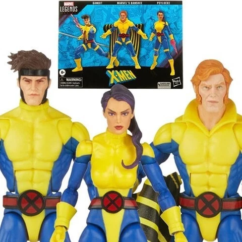 Marvel Legends X-Men 60th Anniversary Banshee Gambit Psylocke 3 Pack Figures Cover