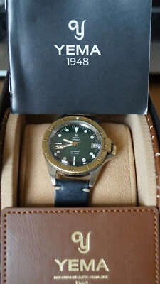 YSUPSSZ39 ZUS Yema Superman Acero Bronce Verde Fecha Reloj Automático 39mm Limitado Foto 1 de 4