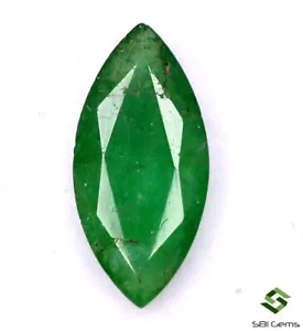 11x5,30 mm Zertifizierter natürlicher Smaragd Marquise Schnitt 0,99 CTS Loser Edelstein - Bild 1 von 4
