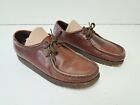 Clarks Original Wallabees Shoes Men 8.5 Brown Leather Moccasin Boot Comfort