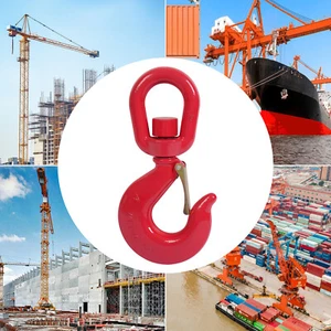 11T/24250.85lb Heavy Duty Swivel Lifting Hook Locking Swivel Hook w/Safety Latch - Picture 1 of 18