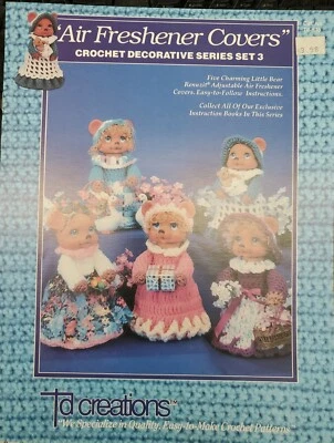 Air Freshener Covers Decorative Series Set 3, TD Creations crochet pattern book - Image 1 of 3