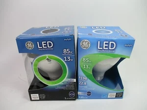 Lot 2 GE LED Daylight BR40 13w 1070 Lumens Dimmable Med Base Indoor Flood Light - Picture 1 of 8