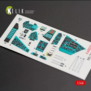 KeliK K48023 Scale 1:48 MI-24V interior 3D decals for Zvezda for scale model kit - Picture 1 of 12