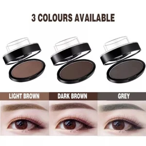 2PC Cosmetic Definition Natural Shape Eyebrow Shadow Stamp Waterproof - Picture 1 of 21