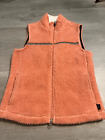 Vintage Horny Toad Sherpa Vest Size Xs Pink