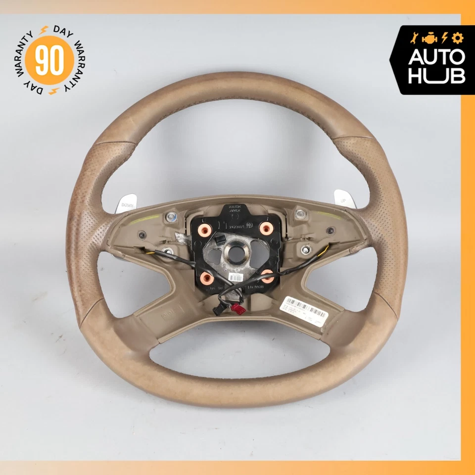 09-11 Volante Mercedes W164 ML63 AMG con palancas de cambio marrón OEM Foto 1 de 4