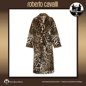 ROBERTO CAVALLI HOME | BRAVO - ANIMALIER Accappatoio spugna collo sciallato - Picture 1 of 8