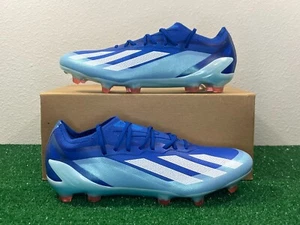 9 Men/10 Women - Adidas X Crazyfast.1 FG Elite Blue White Soccer Cleats GY7416 - Picture 1 of 6