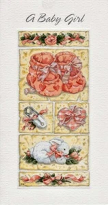 Birth Congratulations - Baby Girl - With Bible Text - Psalm 92:1 - EB8832 - Picture 1 of 1