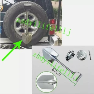 Rueda trasera maletero acero inoxidable con bloqueo 67 cm para Toyota Prado LC90 1996-2002 - Imagen 1 de 1