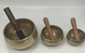 Cuenco Tibetano Golpeado 7 Metales Hecho al Mano Golpeado - Imagen 1 de 5
