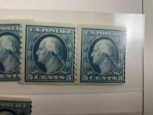 US #496 Line Pair MNH 5 Cent Washington - Bild 1 von 3