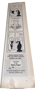 Vintage 1960 The Yellow Pages Telephone Ephemera Print Ad 3” X 13.5” C .04 - Picture 1 of 2