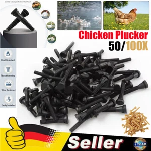 50/100stk Rupffinger Hahn Gans Geflügel Rupfen für Rupfmaschine Feder Zupfen DE. - Bild 1 von 14