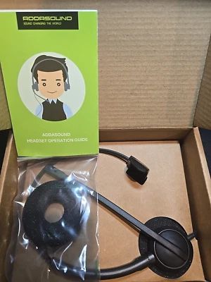 New Addsound Crystal 2731 Headset W/ Noise Cancelling Microphone - Image 1 of 3
