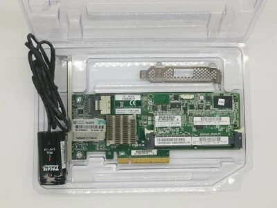 HP 633537-001 P222 512MB FBWC 1-Port PCI-E SAS RAID Controller +Battery 654873 - Image 1 of 4