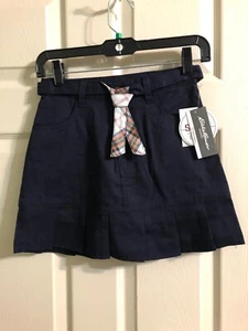 Eddie Bauer Girls School Uniform Skort Sz 12 Scooter Skirt Blue NWT - Picture 1 of 7