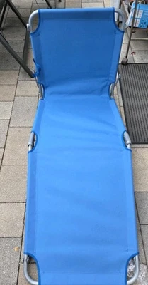 Sonnenliege, Tectace. blau, Klappbar, Liegestuhl, OVP, nie benutzt, Strandliege - Bild 1 von 4