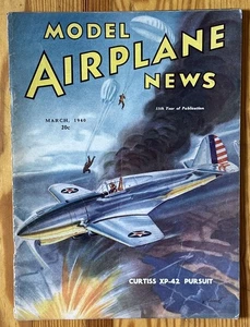 Vintage Original MODEL AIRPLANE NEWS Aviation Magazine March 1940 - Picture 1 of 13