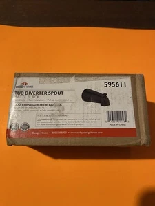 (1 Stück) Design Haus Wanne Pull-Up Umsteller Auslauf für Bad matt schwarz 595611 - Bild 1 von 5