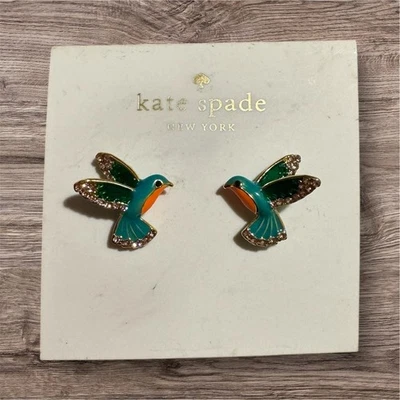 Pendientes Kate Spade Clásicos Colibrí Verde Multicolor Foto 1 de 2