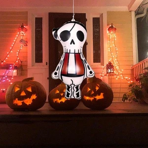 ZHUYNXIR Inflatable Halloween Decorations, Scary skull-white - Picture 1 of 5