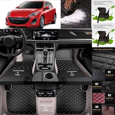 For Mazda 3 Car Floor Mats Custom Luxury Waterproof Auto Liners Carpets Foto 1 de 4