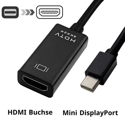 Mini DisplayPort auf HDMI-kompatibel Adapter 4K UHD für MacBook Surface ThinkPad - Bild 1 von 4