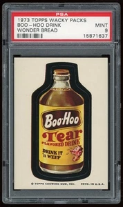 1973 Topps Wacky Packages Pegatina Boo-Hoo Drink Wonder Bread Primera Serie PSA 9 - Imagen 1 de 2