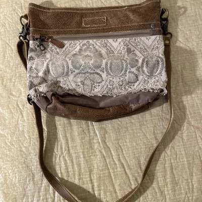 Myra bag Tote 100% Cotton And Leather - Image 1 of 4