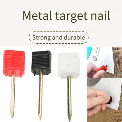 Archery Target Pins Steel Nail Fix Straw Board Paper Target Recurve Bow Shooting - Image 1 of 4